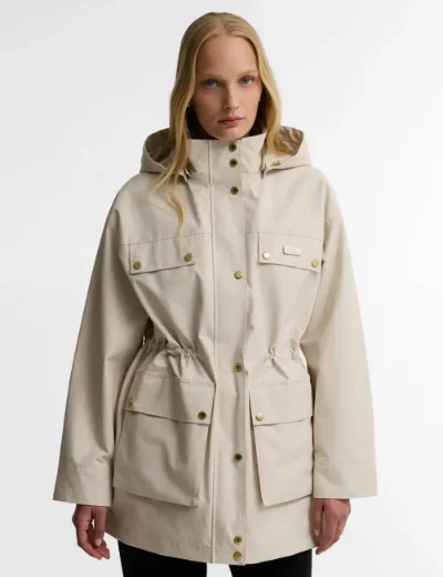 Picture of Barbour International Womens Molina Showerproof Jacket | Moonbeam