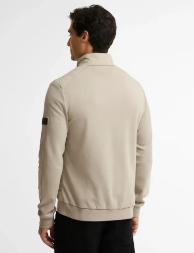 Picture of Barbour International Collins Baffle Quilt Sweat | Concrete