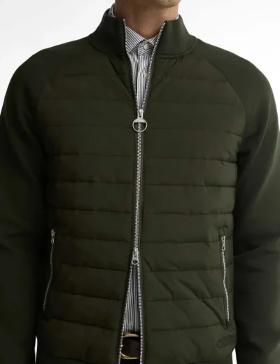 Barbour Thornton Quilted Sweatshirt | Sage