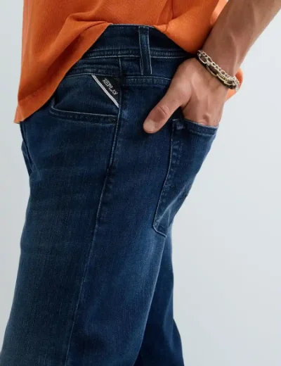 Replay Mens Grover Straight-Fit Jean | Dark Blue