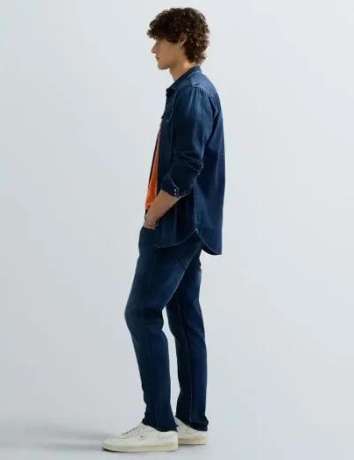 Replay Mens Grover Straight-Fit Jean | Dark Blue