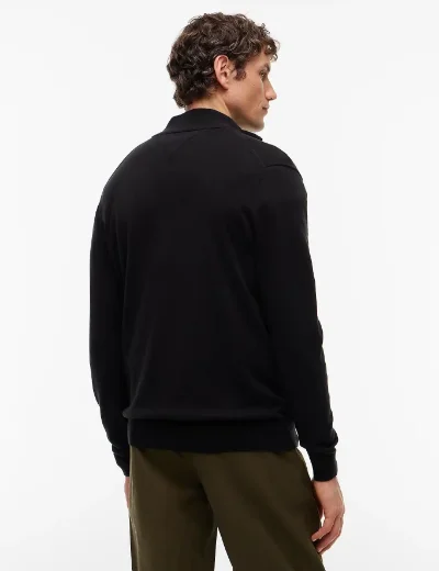 Tommy Hilfiger Quarter-Zip Mock Neck Jumper | Black