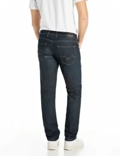 Picture of Replay Mens Grover DNA Straight-Fit Jean | Dark Blue