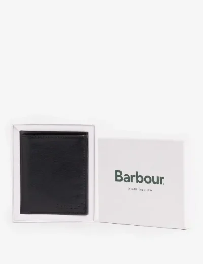 Barbour Colwell Billfold Wallet | Black