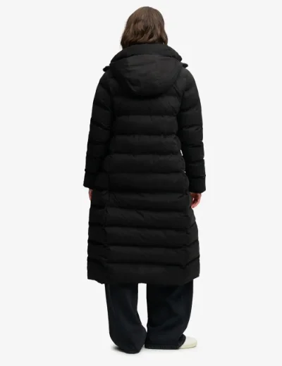 Superdry City longline Microfibre Jacket | Black
