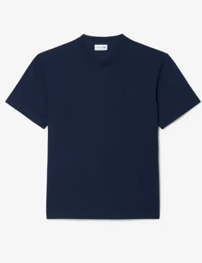Lacoste Mens Pima Cotton Pique T-Shirt | Navy