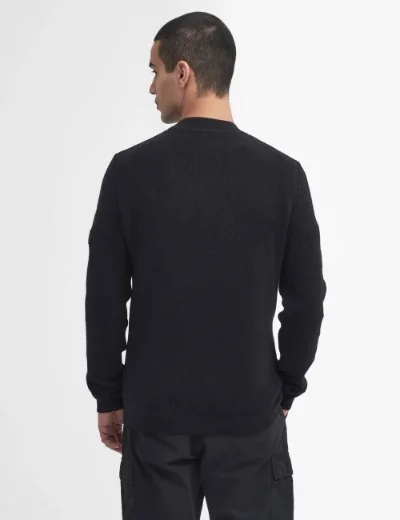 Barbour Intl Crawley Crew Neck Jumper | Black