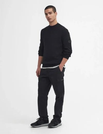 Barbour Intl Crawley Crew Neck Jumper | Black