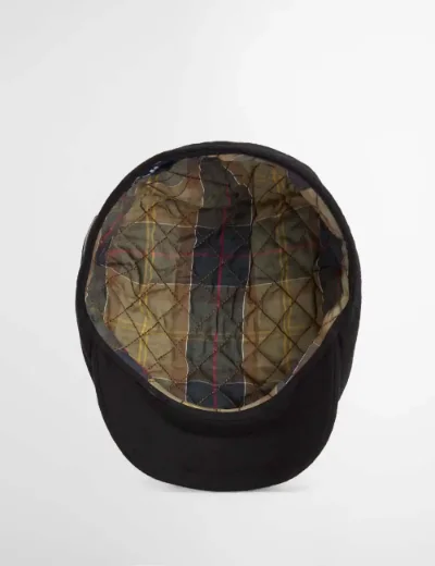 Barbour Mens Redshore Flat Cap | Black
