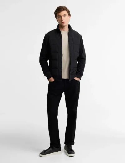 Barbour International Burnhope Quilted Sweatshirt | Black