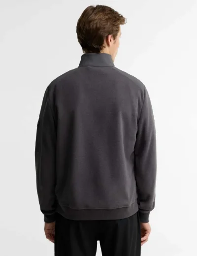 Barbour International Burnhope Quilted Sweatshirt | Ashphalt