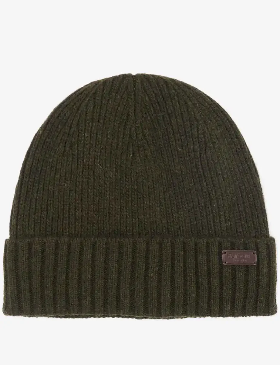 Picture of Barbour Mens Carlton Beanie / Dark Green