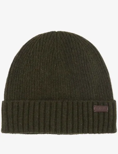 Picture of Barbour Mens Carlton Beanie / Dark Green