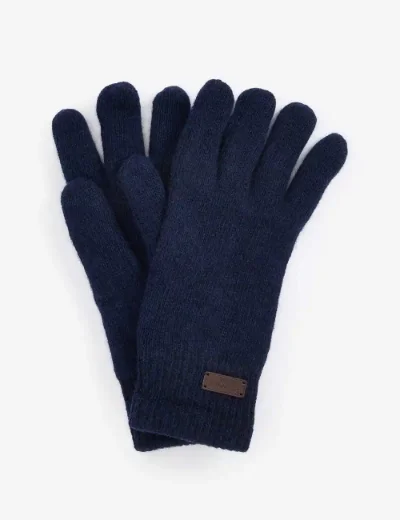 Barbour Carlton Beanie & Glove gift set | Classic Navy