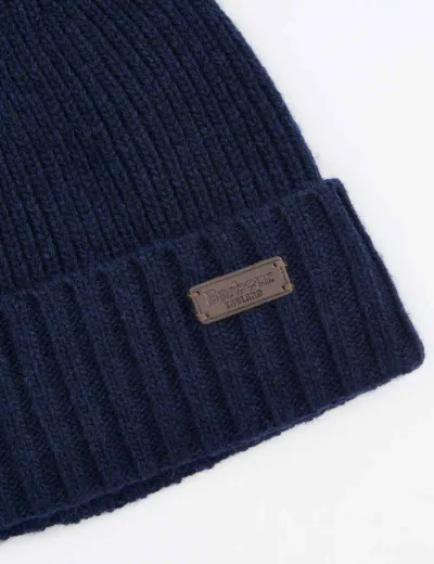 Barbour Carlton Beanie & Glove gift set | Classic Navy