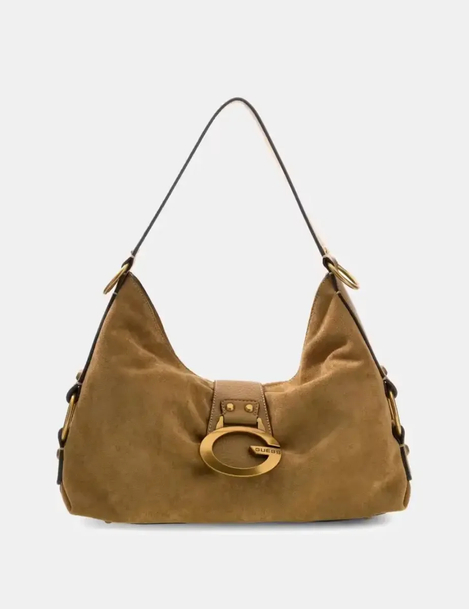 Guess Camden Shoulder Bag | Light Brown