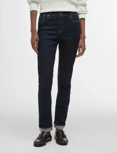 Barbour Womens Essential Slim Jean | Rinse Wash