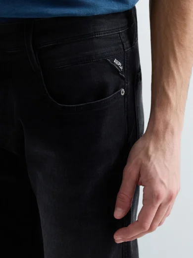 Replay Mens Anbass Slim-Fit Jean | Dark Grey