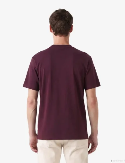 Lacoste Mens Classic Fit Cotton Pique T-Shirt | Burgundy