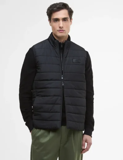 Barbour International Mens Aldon Gilet | Black