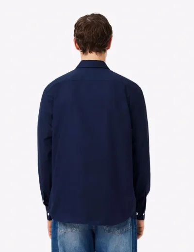 Picture of Lacoste Mens Textured Cotton Shirt | Midnight Blue