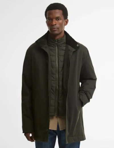 Barbour Northdale Waterproof Mac Jacket Sage