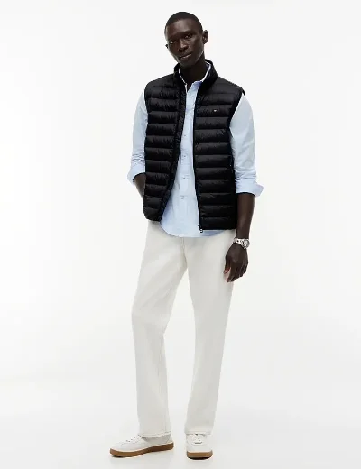 Tommy Hilfiger Men's Packable Quilted Gilet | Black