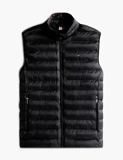 Tommy Hilfiger Men's Packable Quilted Gilet | Black