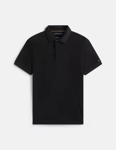 Tommy Hilfiger Hidden Placket Reg Polo | Black